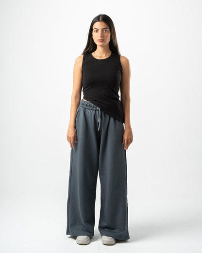 Flipped Pants - Teal Slate