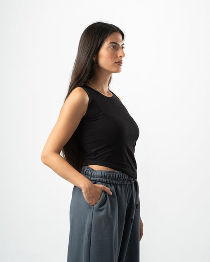 OffCut Top - Black Carbon